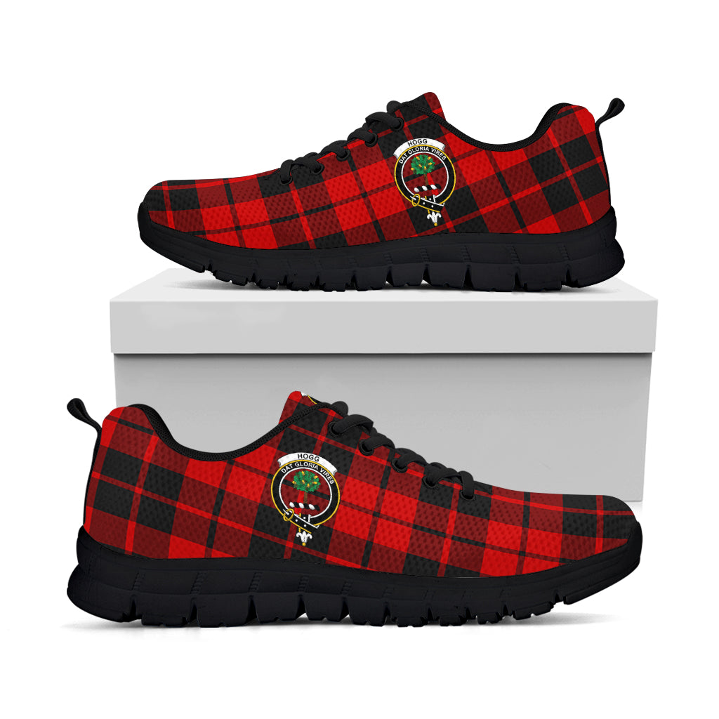 Hogg Tartan Sneakers with Family Crest - Tartan Vibes Clothing