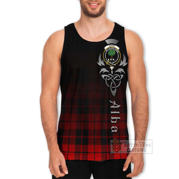 Hogg (Hog) Tartan Men's Tank Top Featuring Alba Gu Brath Family Crest Celtic Inspired