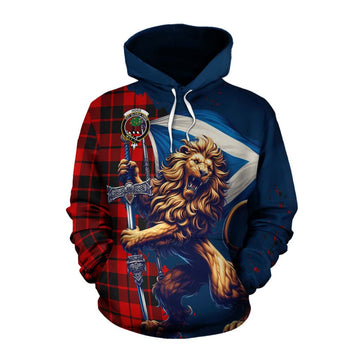 Hogg (Hog) Tartan Family Crest Cotton Hoodie with Scottish Majestic Lion Pullover Hoodie XS - Tartan Vibes Clothing