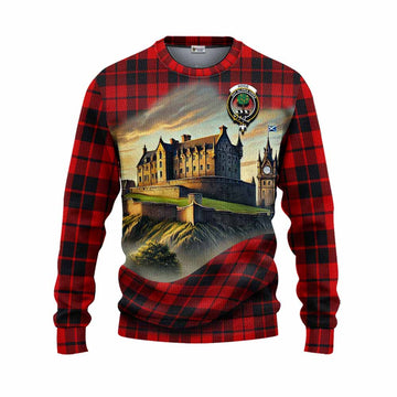 Hogg (Hog) Tartan Family Crest Knitted Sweater with Scottish Ancient Castle Style Unisex - Tartan Vibes Clothing