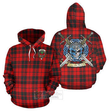 Hogg (Hog) Tartan Hoodie with Family Crest Celtic Skull Style