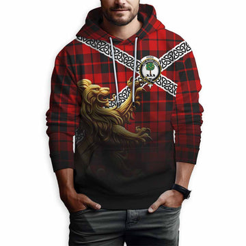 Hogg (Hog) Crest Tartan Hoodie with Golden Lion Emblem Celtic Style Pullover Hoodie - Tartan Vibes Clothing