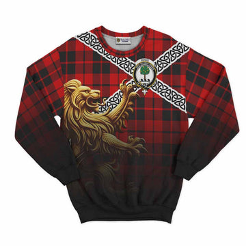 Hogg (Hog) Crest Tartan Sweatshirt with Golden Lion Emblem Celtic Style Unisex - Tartan Vibes Clothing