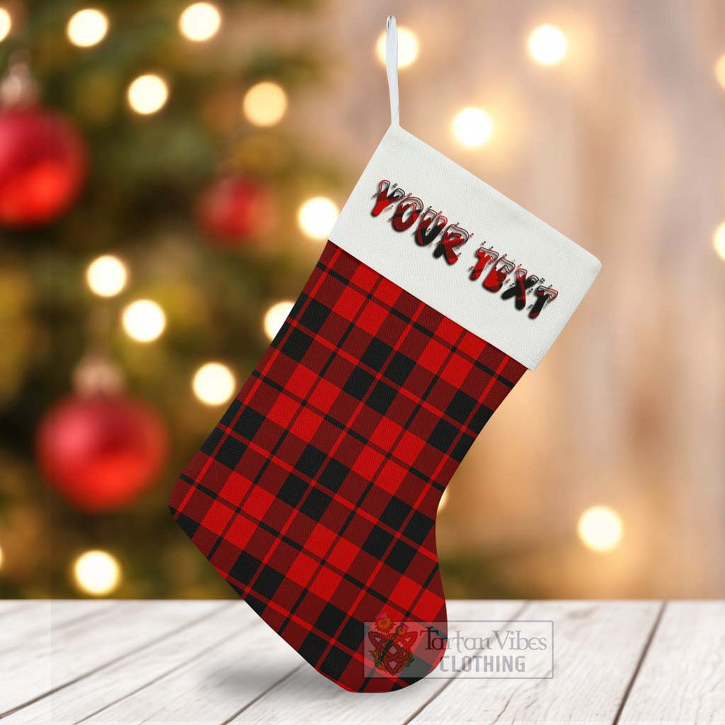 Tartan Vibes Clothing Hogg (Hog) Tartan Christmas Stocking with Personalized Text