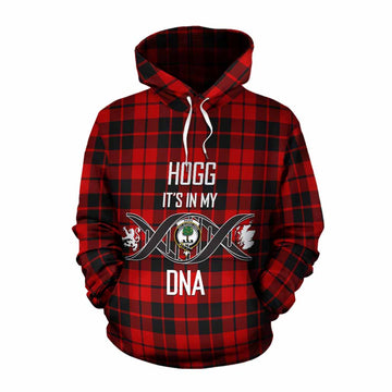 Hogg (Hog) Tartan Cotton Hoodie with Family Crest DNA In Me Style