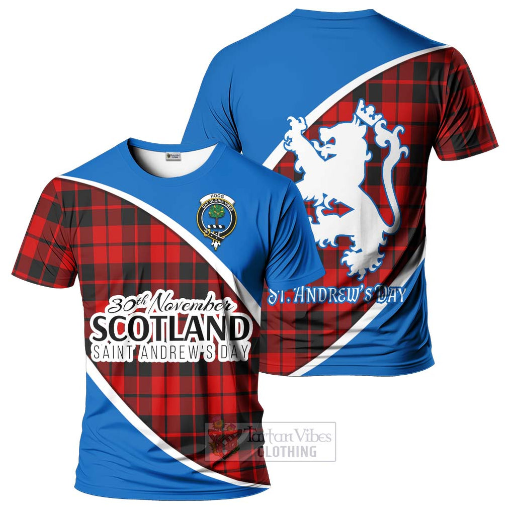 Tartan Vibes Clothing Hogg (Hog) Family Crest Tartan T-Shirt Celebrate Saint Andrew's Day in Style