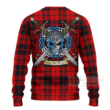 Hogg (Hog) Tartan Ugly Sweater with Family Crest Celtic Skull Style