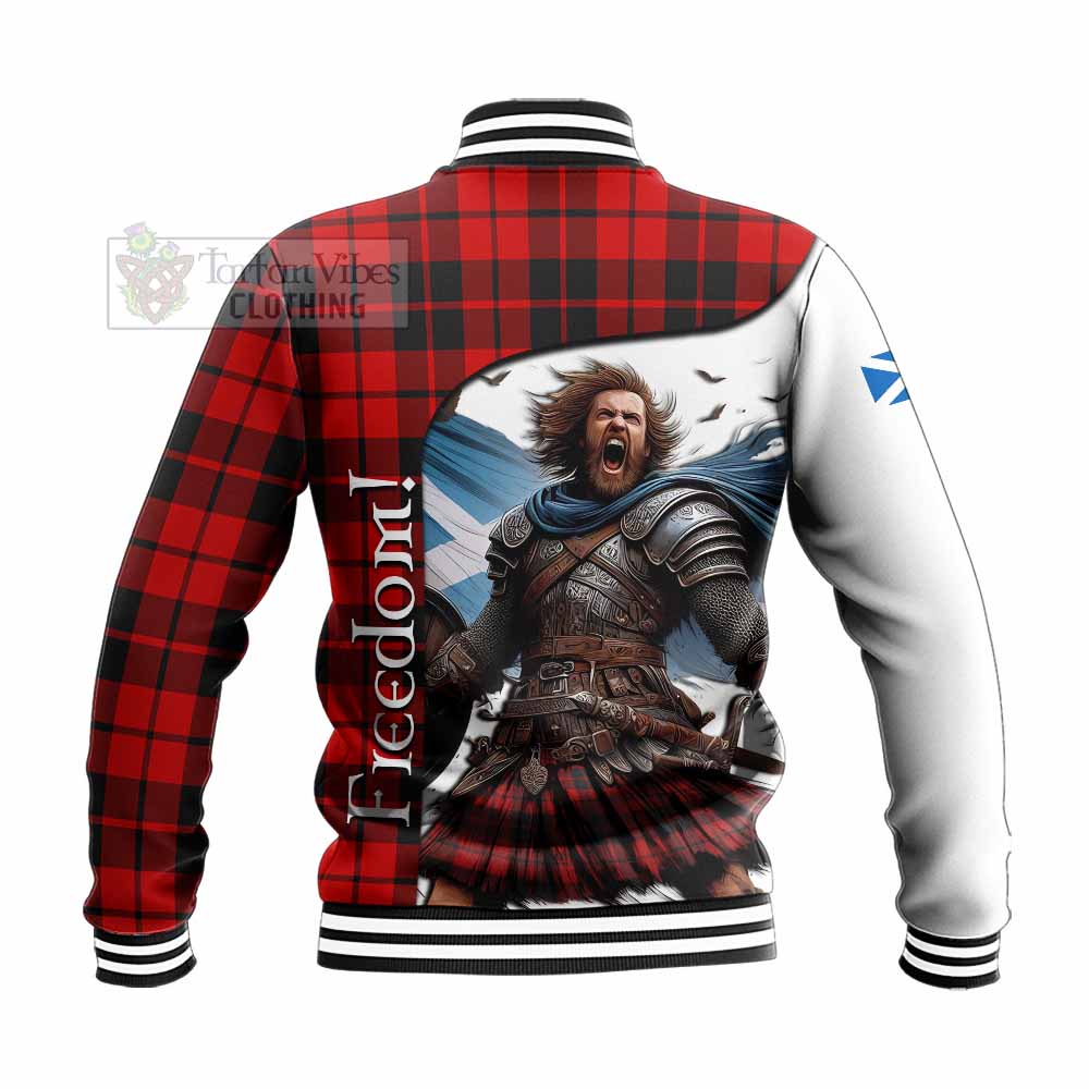 Tartan Vibes Clothing Hogg (Hog) Crest Tartan Baseball Jacket Inspired by the Freedom of Scottish Warrior