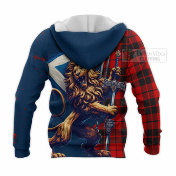 Hogg (Hog) Tartan Family Crest Knitted Hoodie with Scottish Majestic Lion