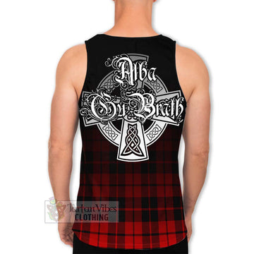 Hogg (Hog) Tartan Men's Tank Top Featuring Alba Gu Brath Family Crest Celtic Inspired