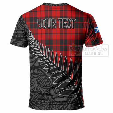 Hogg (Hog) Crest Tartan T-Shirt with New Zealand Silver Fern Half Style