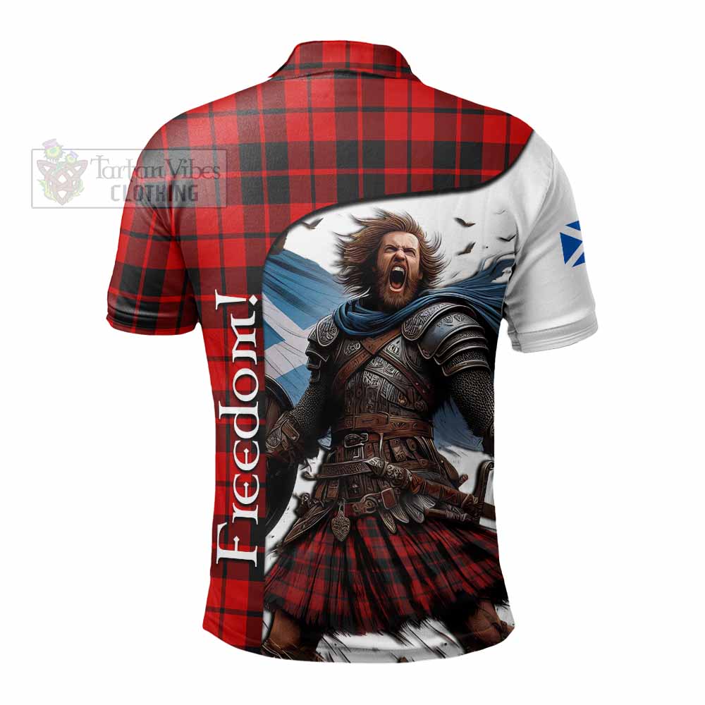 Tartan Vibes Clothing Hogg (Hog) Crest Tartan Polo Shirt Inspired by the Freedom of Scottish Warrior