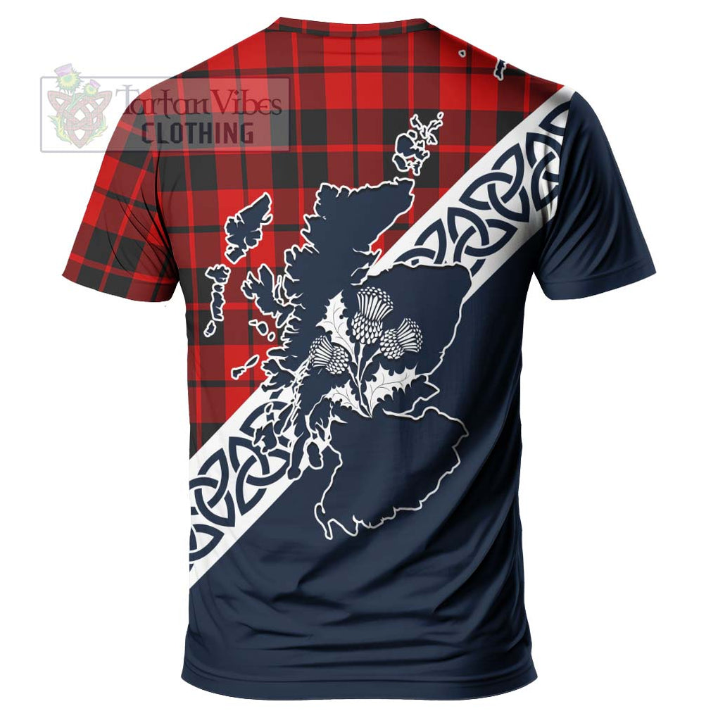 Hogg (Hog) Tartan T-Shirt Featuring Thistle and Scotland Map