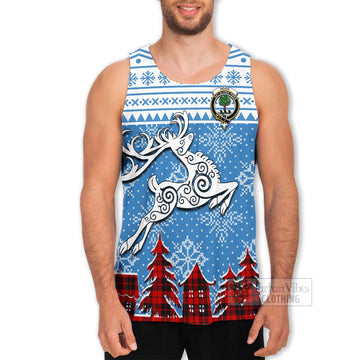 Hogg (Hog) Clan Christmas Men's Tank Top Celtic Reindeer Style