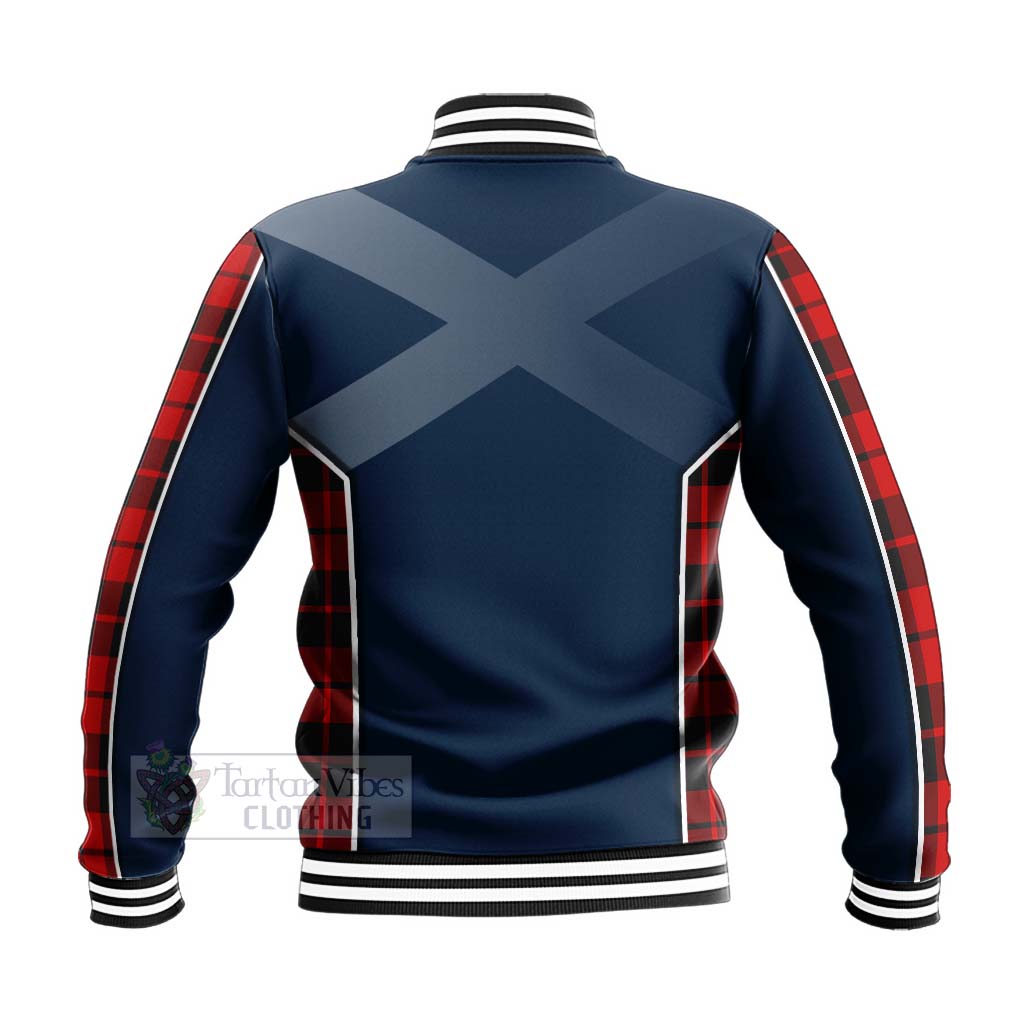 Tartan Vibes Clothing Hogg (Hog) Tartan Baseball Jacket with Family Crest and Scottish Thistle Vibes Sport Style