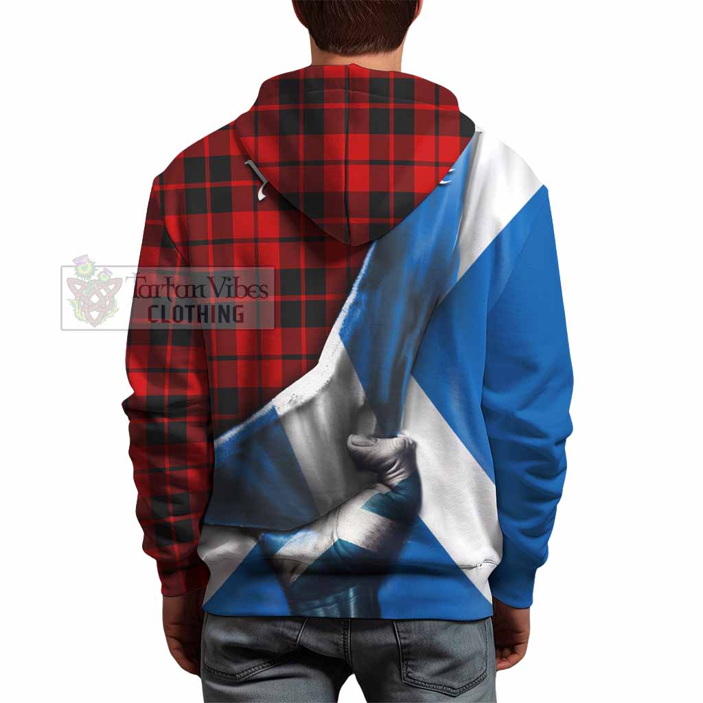 Tartan Vibes Clothing Hogg (Hog) Tartan Hoodie with Family Crest Scotland Patriotic Style