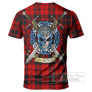 Hogg (Hog) Tartan T-Shirt with Family Crest Celtic Skull Style