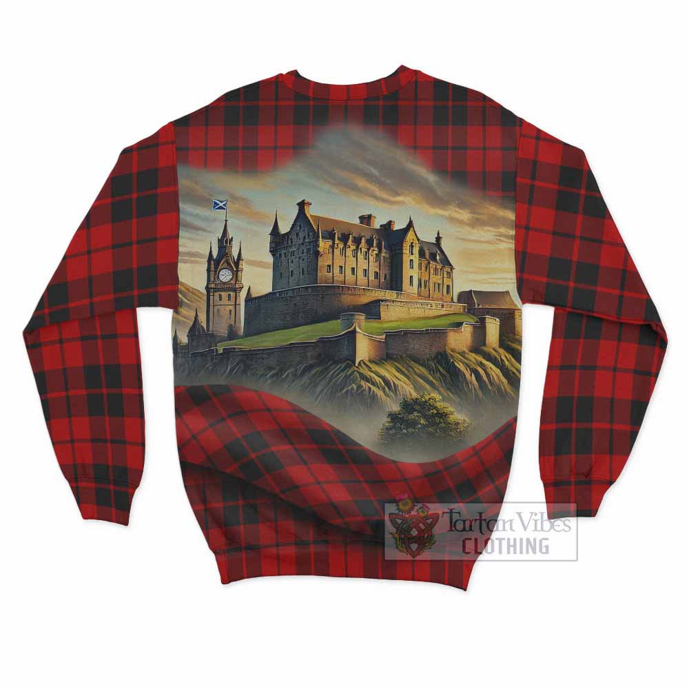 Hogg (Hog) Tartan Family Crest Sweatshirt with Scottish Ancient Castle Style - Tartan Vibes Clothing