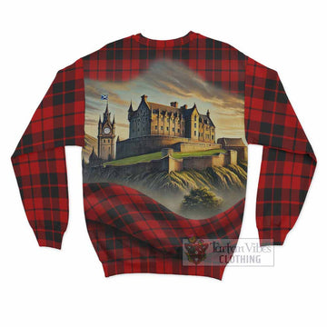 Hogg (Hog) Tartan Family Crest Sweatshirt with Scottish Ancient Castle Style - Tartan Vibes Clothing