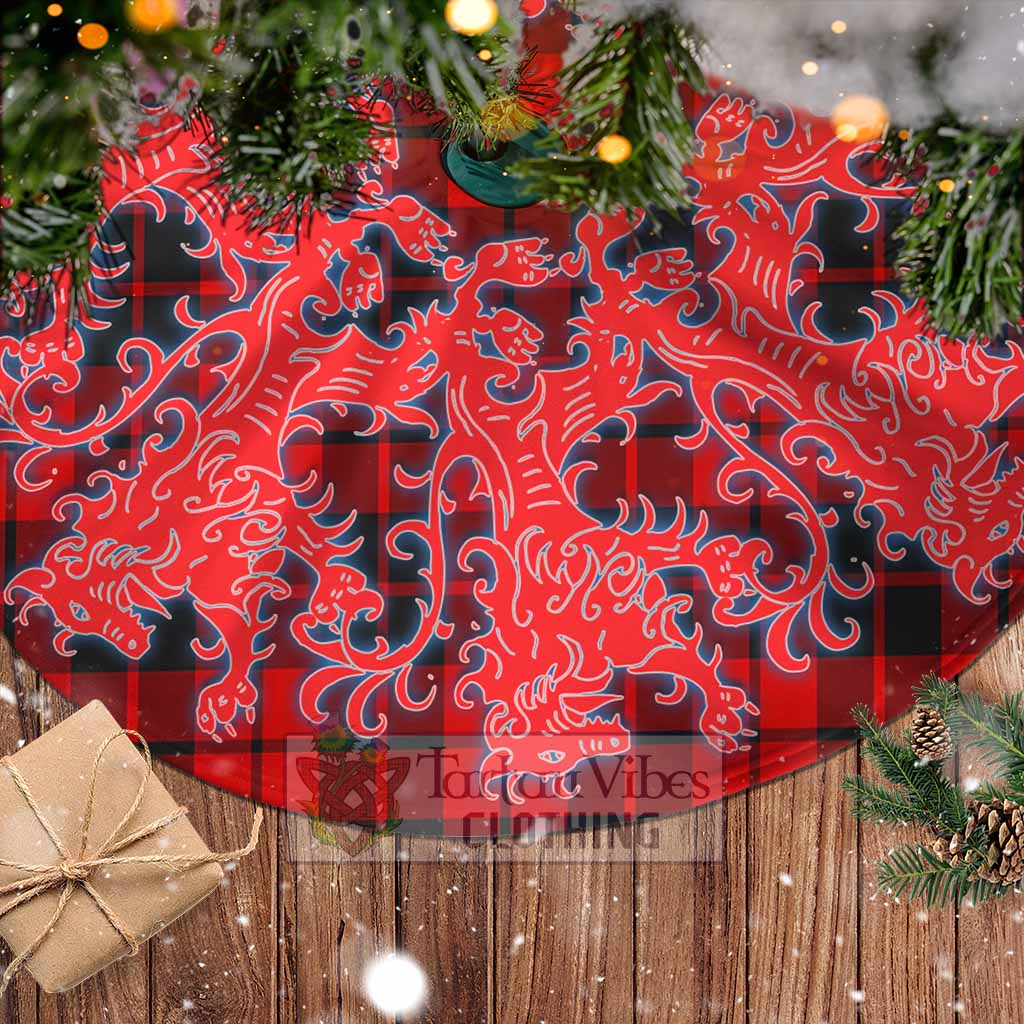 Tartan Vibes Clothing Hogg (Hog) Tartan Christmas Tree Skirt Lion Rampant Style