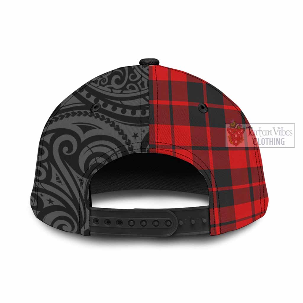 Tartan Vibes Clothing Hogg (Hog) Tartan Classic Cap with New Zealand Silver Fern Half Style