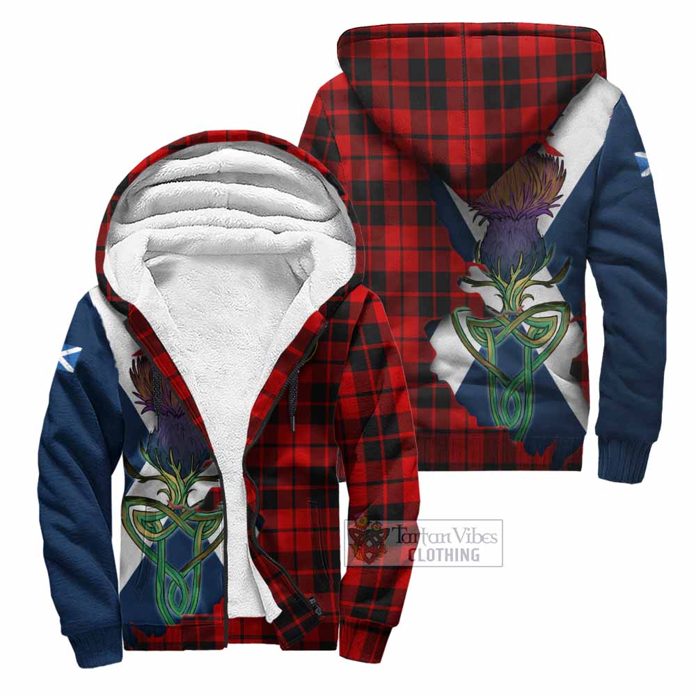 Hogg (Hog) Tartan Family Crest Sherpa Hoodie Scottish Thistle Celtic Inspired Unisex - Tartan Vibes Clothing