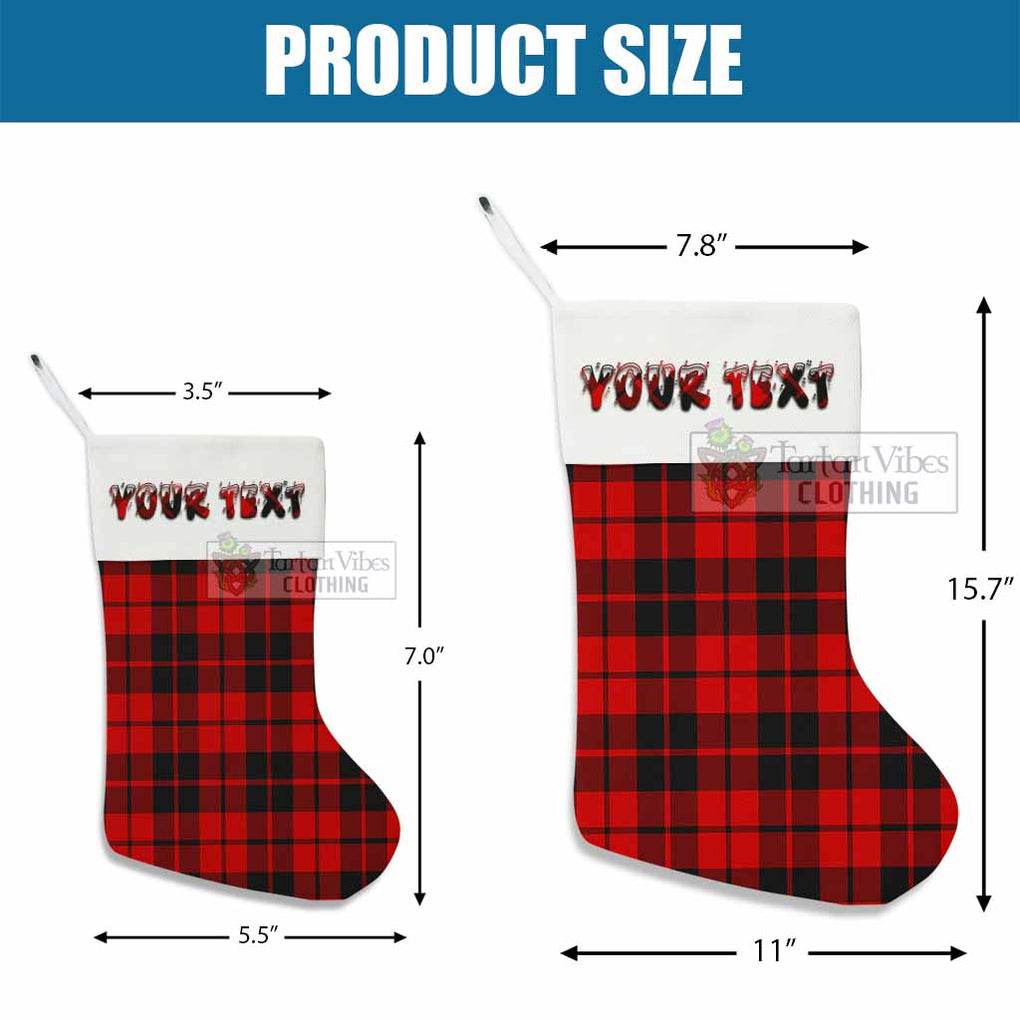 Tartan Vibes Clothing Hogg (Hog) Tartan Christmas Stocking with Personalized Text