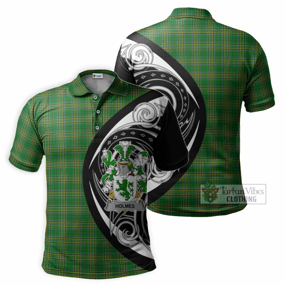 Holmes Irish Clan Polo Shirt Celtic Circle Style - Tartan Vibes Clothing
