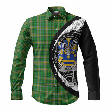 Holte Irish Clan Long Sleeve Button Shirt Celtic Circle Style Men's Shirt S - Tartan Vibes Clothing
