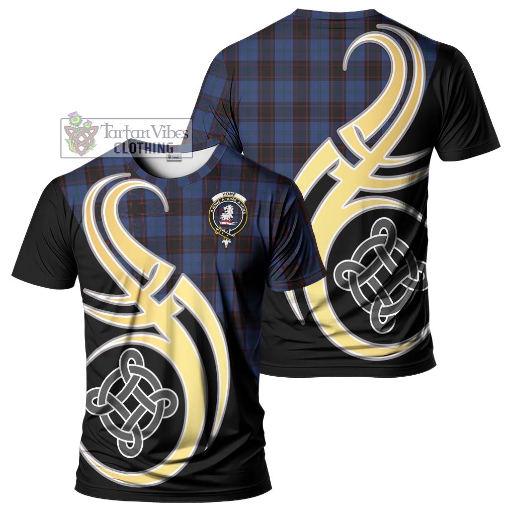 Tartan Vibes Clothing Home Tartan T-Shirt with Family Crest and Celtic Symbol Style