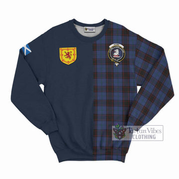 Home (Hume) Tartan Sweatshirt Alba with Scottish Lion Royal Arm Half Style