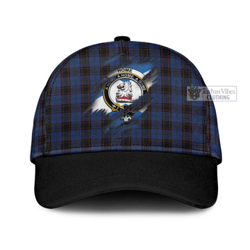 Home (Hume) Tartan Classic Cap with Family Crest In Me Style