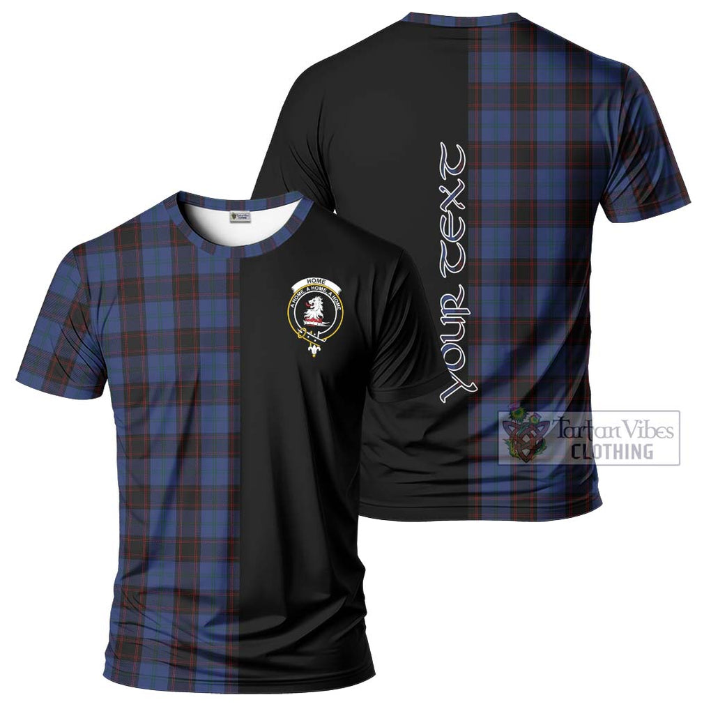 Home (Hume) Tartan T-Shirt with Family Crest and Half Of Me Style Kid's Shirt - Tartanvibesclothing Shop