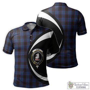 Home (Hume) Tartan Men's Polo Shirt with Family Crest Circle Style