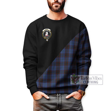 Home (Hume) Tartan Sweatshirt with Family Crest and Military Logo Style