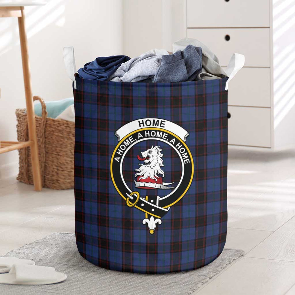 Home (Hume) Tartan Laundry Basket with Family Crest One Size - Tartanvibesclothing Shop