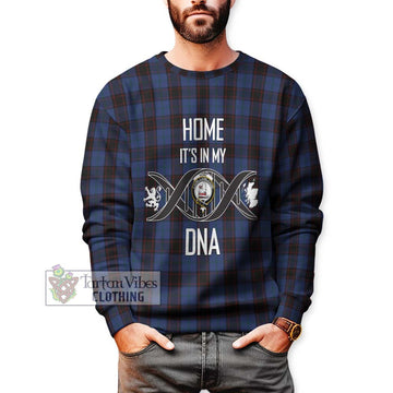 Home (Hume) Tartan Sweatshirt with Family Crest DNA In Me Style