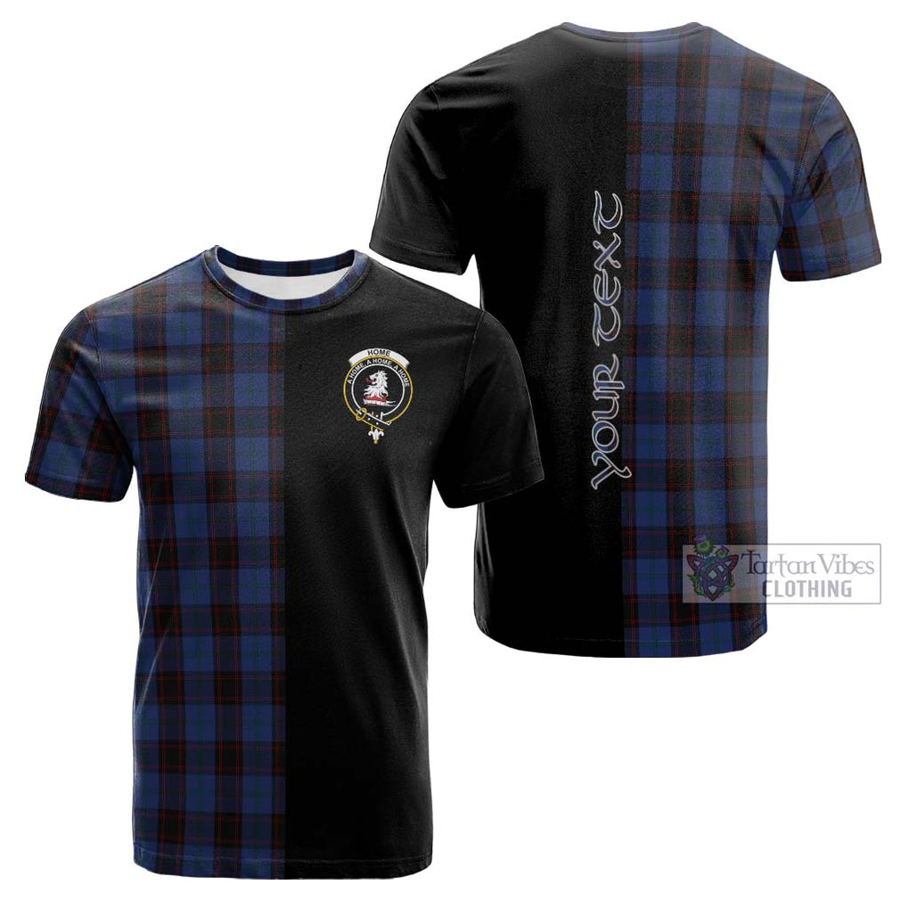 Tartan Vibes Clothing Home Tartan Cotton T-shirt with Family Crest and Half Of Me Style