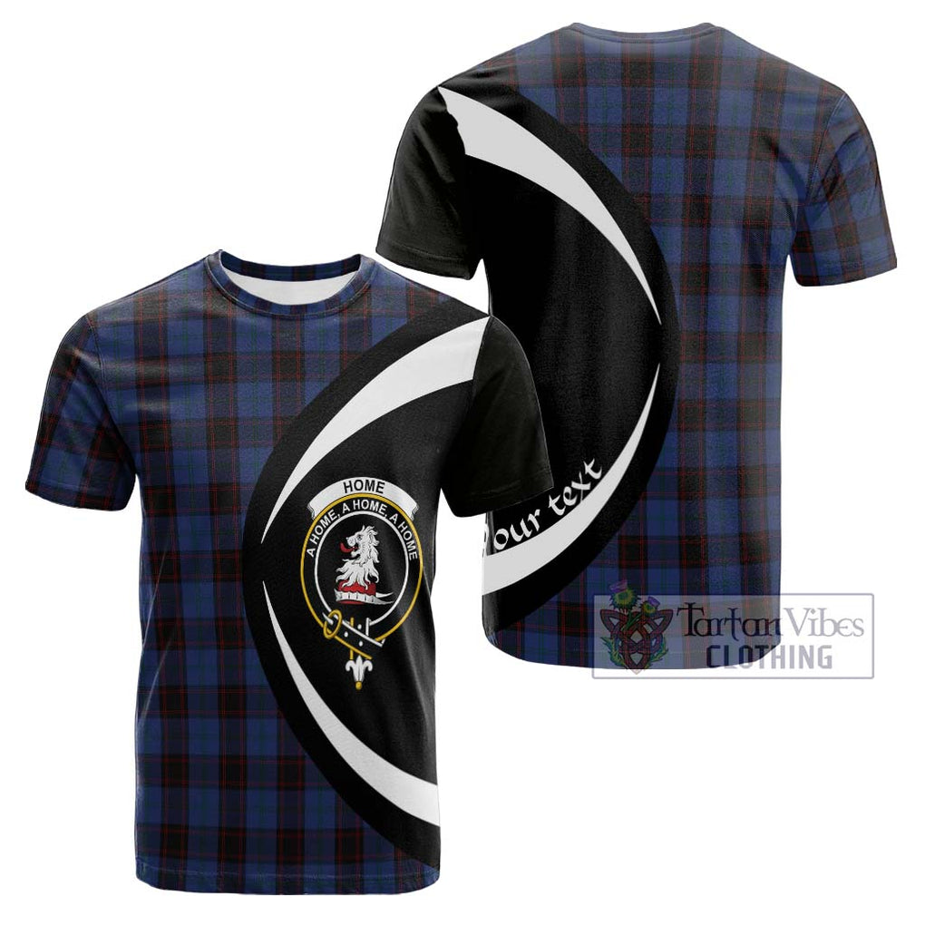 Tartan Vibes Clothing Home Tartan Cotton T-shirt with Family Crest Circle Style