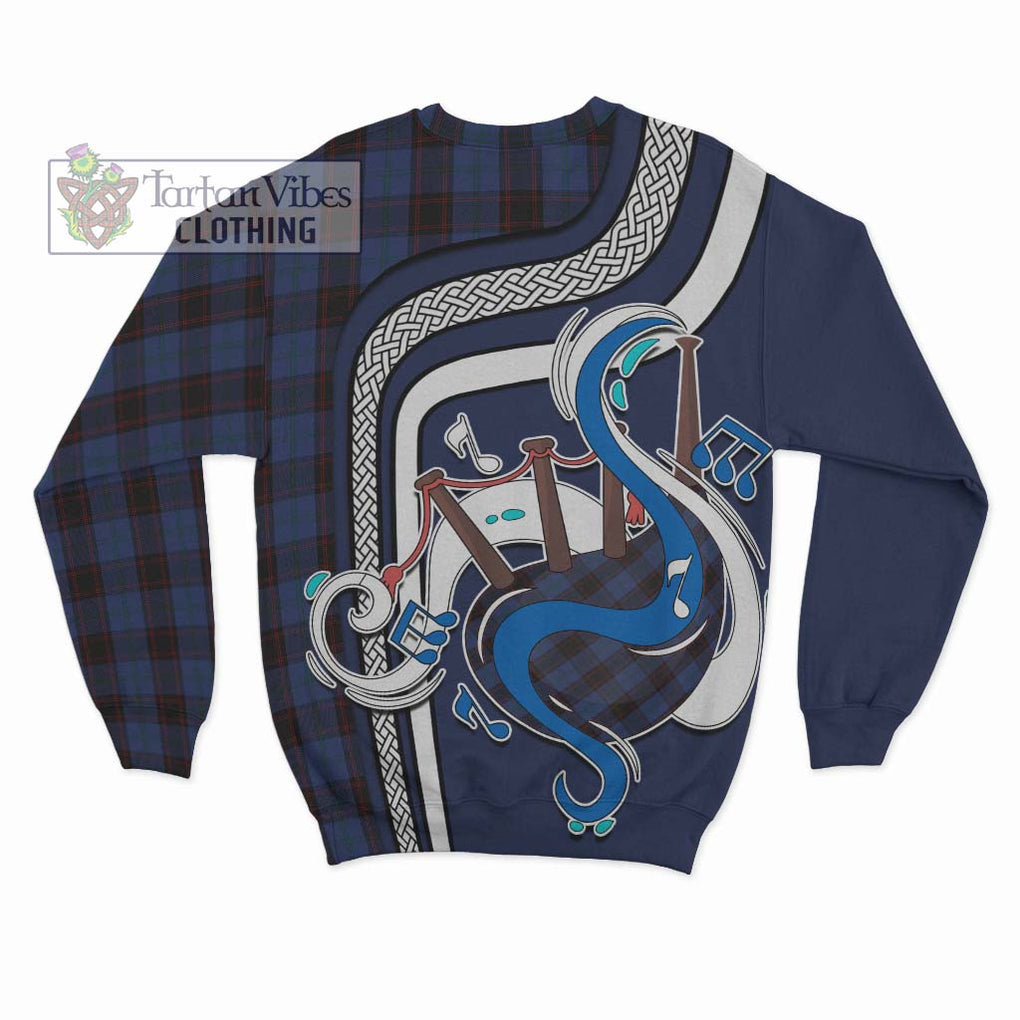 Tartan Vibes Clothing Home Tartan Sweatshirt with Epic Bagpipe Style