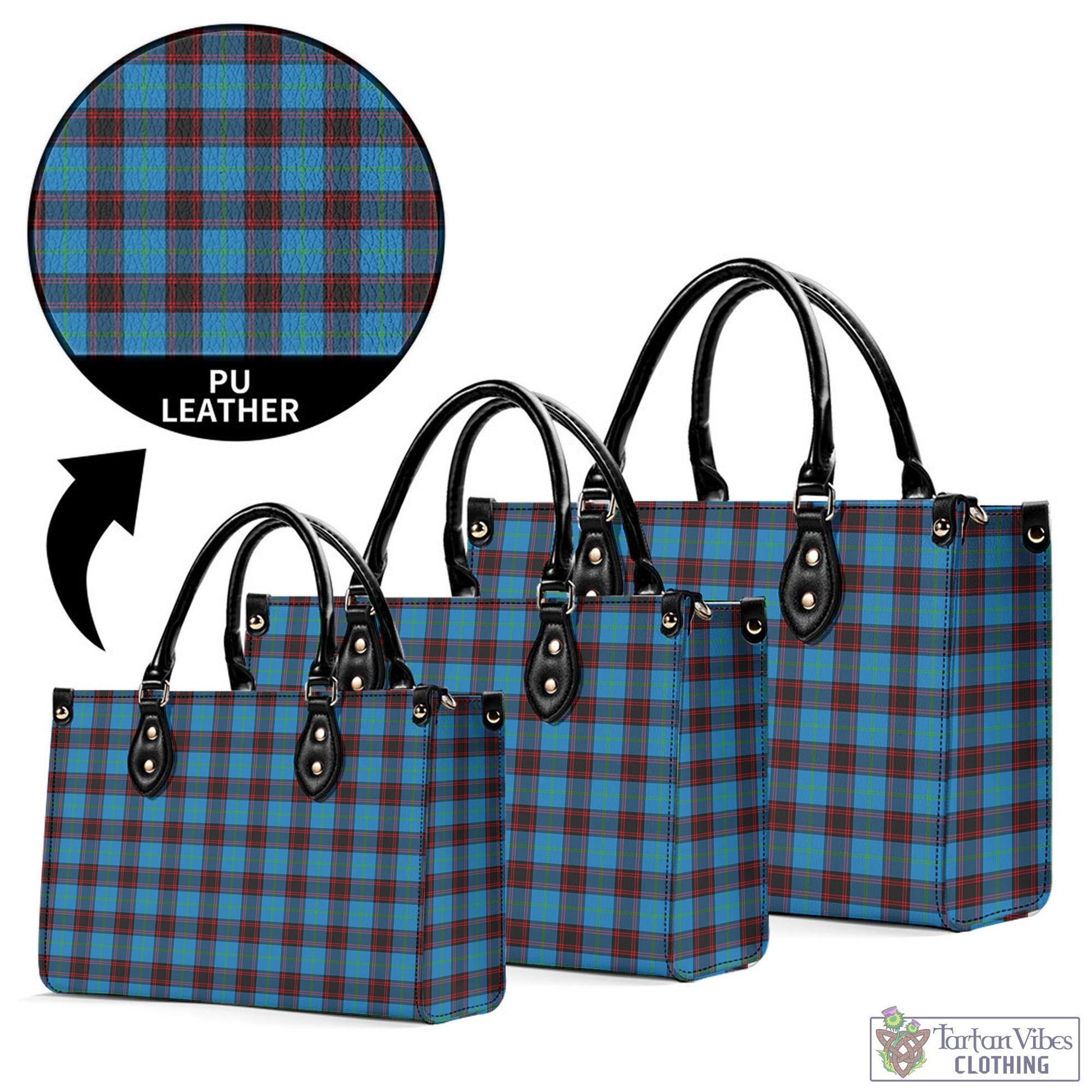 Tartan Vibes Clothing Home Ancient Tartan Luxury Leather Handbags