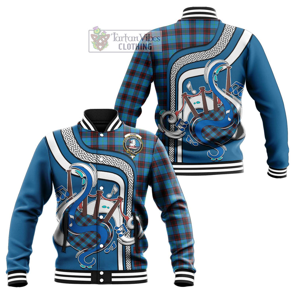 Tartan Vibes Clothing Home Ancient Tartan Baseball Jacket with Epic Bagpipe Style