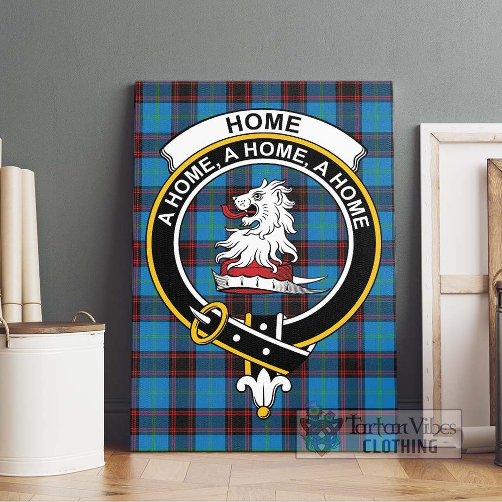 Home Ancient Tartan Canvas Print Wall Art with Family Crest Without Frame - Tartan Vibes Clothing