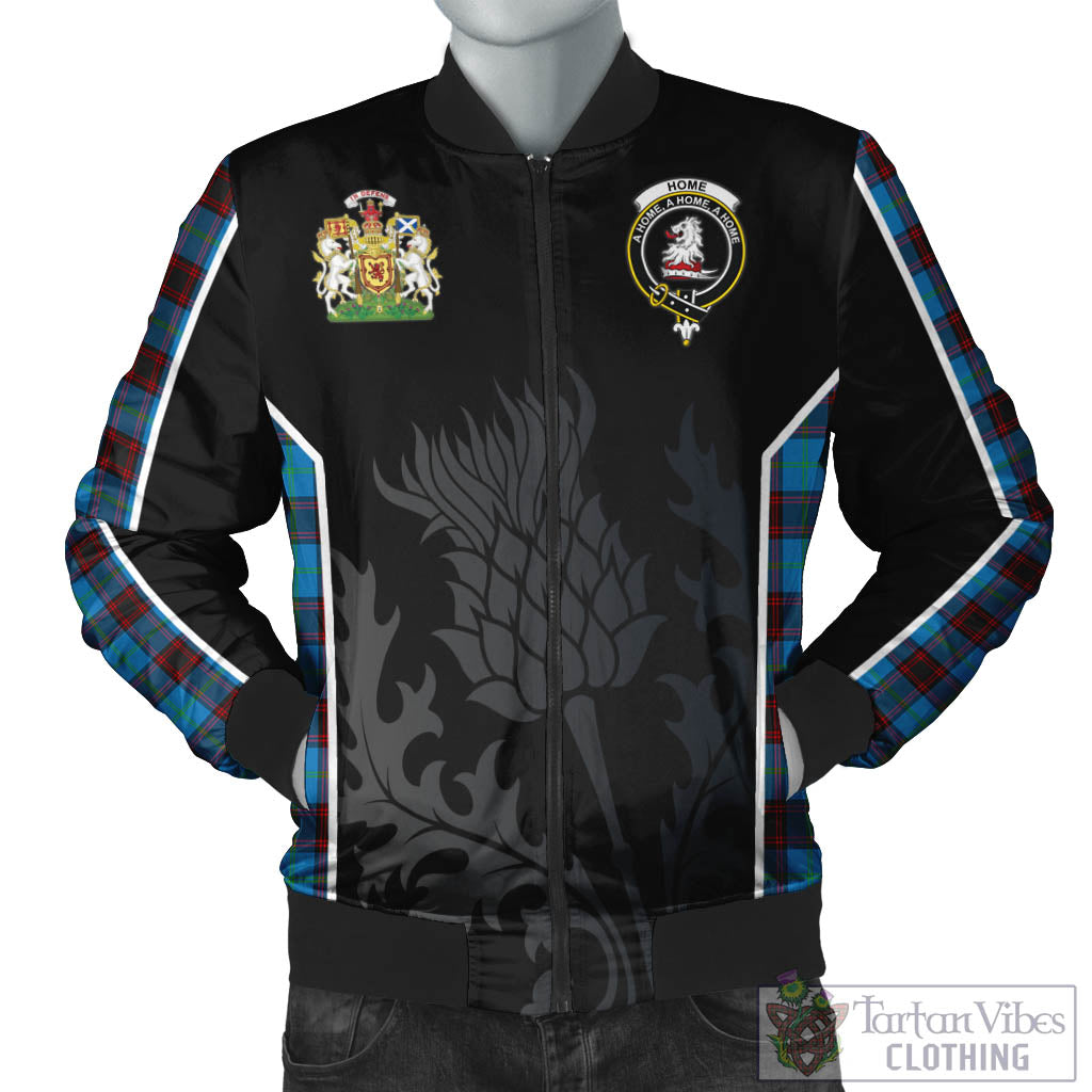 Tartan Vibes Clothing Home Ancient Tartan Bomber Jacket with Family Crest and Scottish Thistle Vibes Sport Style