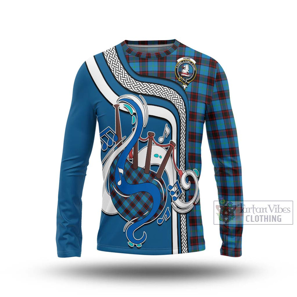 Tartan Vibes Clothing Home Ancient Tartan Long Sleeve T-Shirt with Epic Bagpipe Style