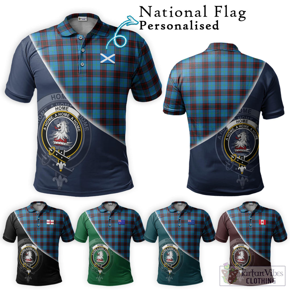 Home Ancient Tartan Polo Shirt with Personalised National Flag and Family Crest Half Style Maroon - Tartanvibesclothing Shop