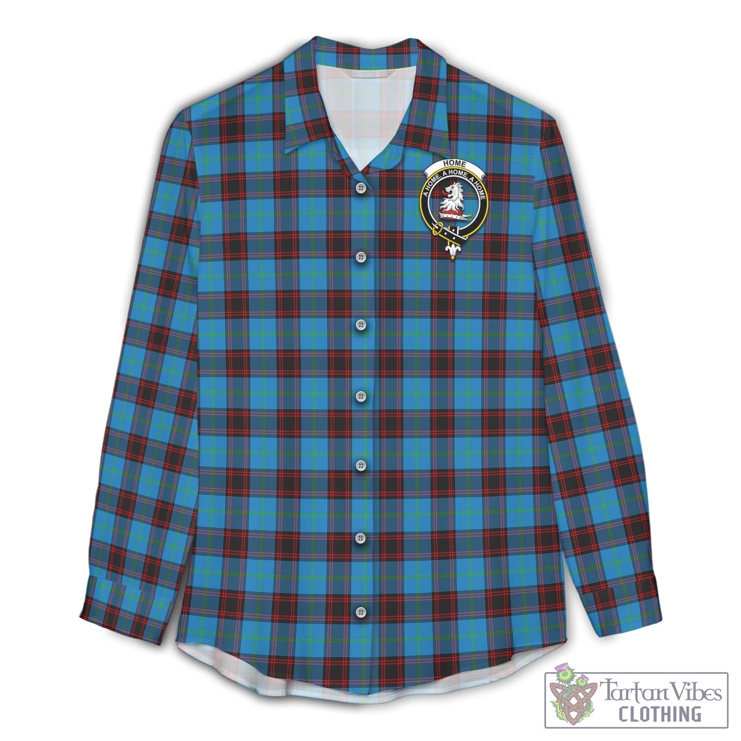 Tartan Vibes Clothing Home Ancient Tartan Womens Casual Shirt with Family Crest