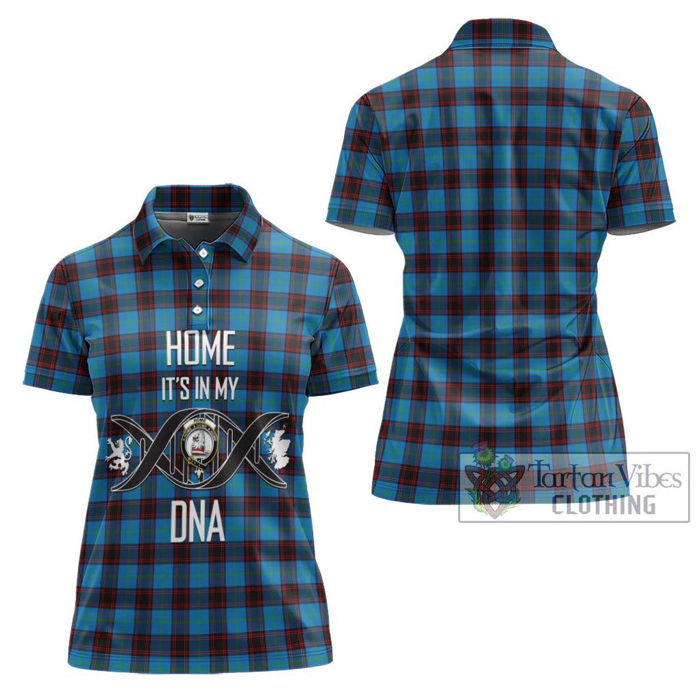 Home Ancient Tartan Women's Polo Shirt with Family Crest DNA In Me Style - Tartanvibesclothing Shop