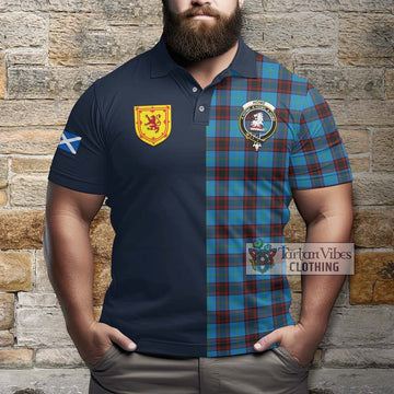 Home Ancient Tartan Polo Shirt Alba with Scottish Lion Royal Arm Half Style