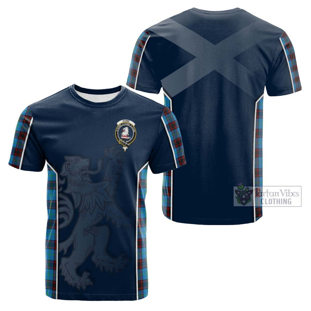 Tartan Vibes Clothing Home Ancient Tartan Cotton T-shirt with Family Crest and Lion Rampant Vibes Sport Style